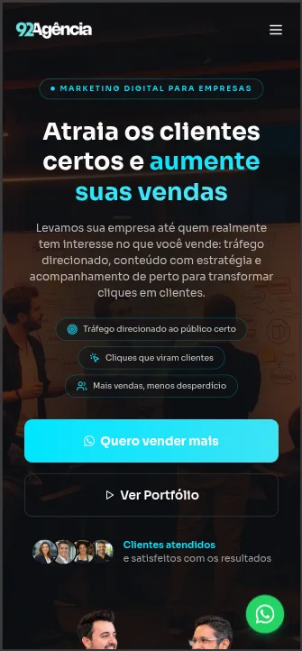 92 Agência — versão mobile