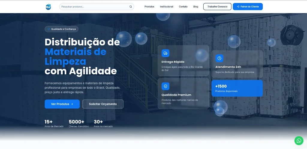 Blue Papéis — versão desktop