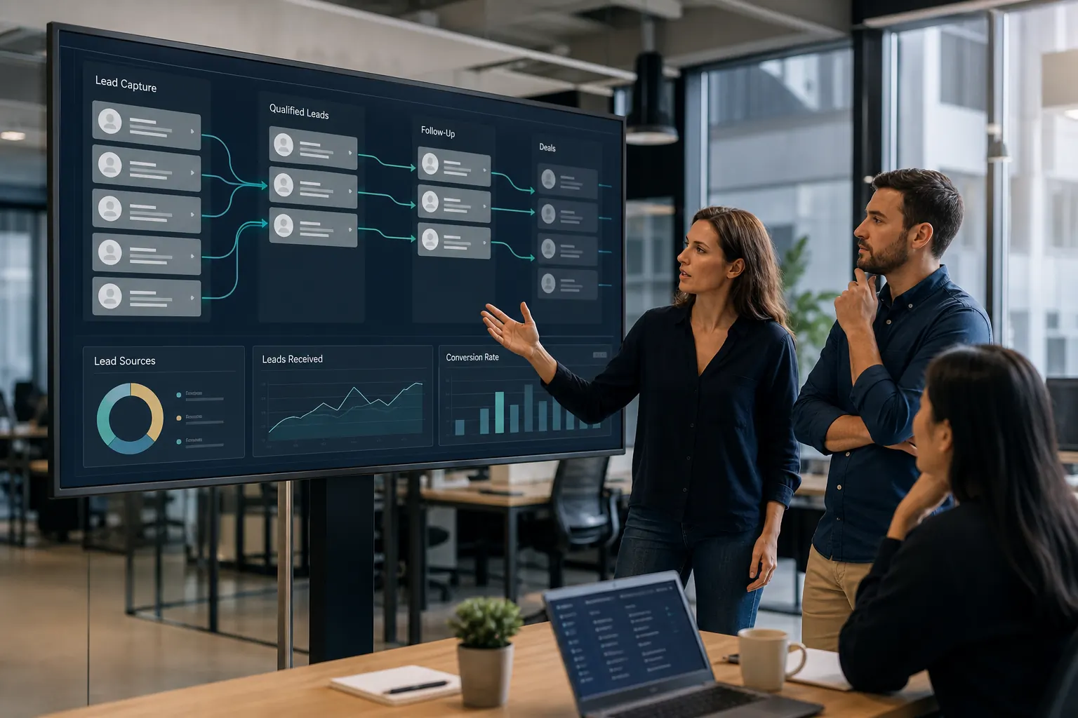 Sistema de geração e gerenciamento de leads para empresas