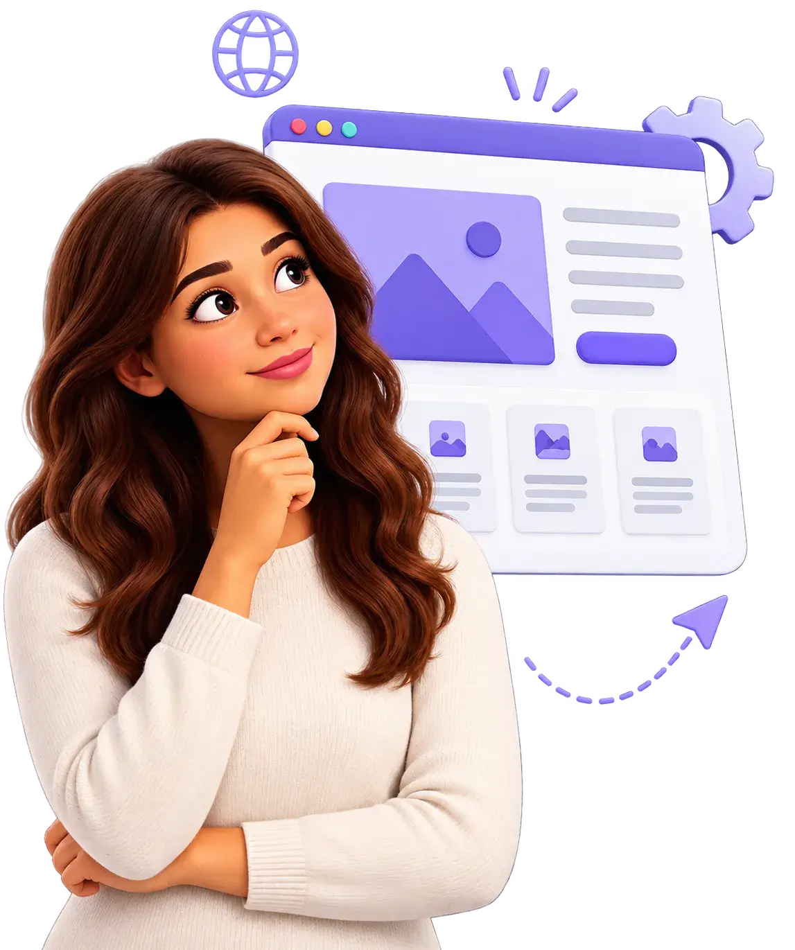 O que um site profissional pode incluir: página inicial, página sobre a empresa, página de serviços, página de contato, blog, formulários de orçamento, integração com WhatsApp, Google Analytics, Google Search Console, SEO técnico, integrações com APIs, área administrativa, blog gerenciável, animações e elementos interativos e integração com sistemas externos